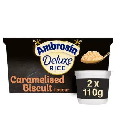 Ambrosia Caramelised Biscuit Flavour Deluxe Rice 2 x 110 g (220g)