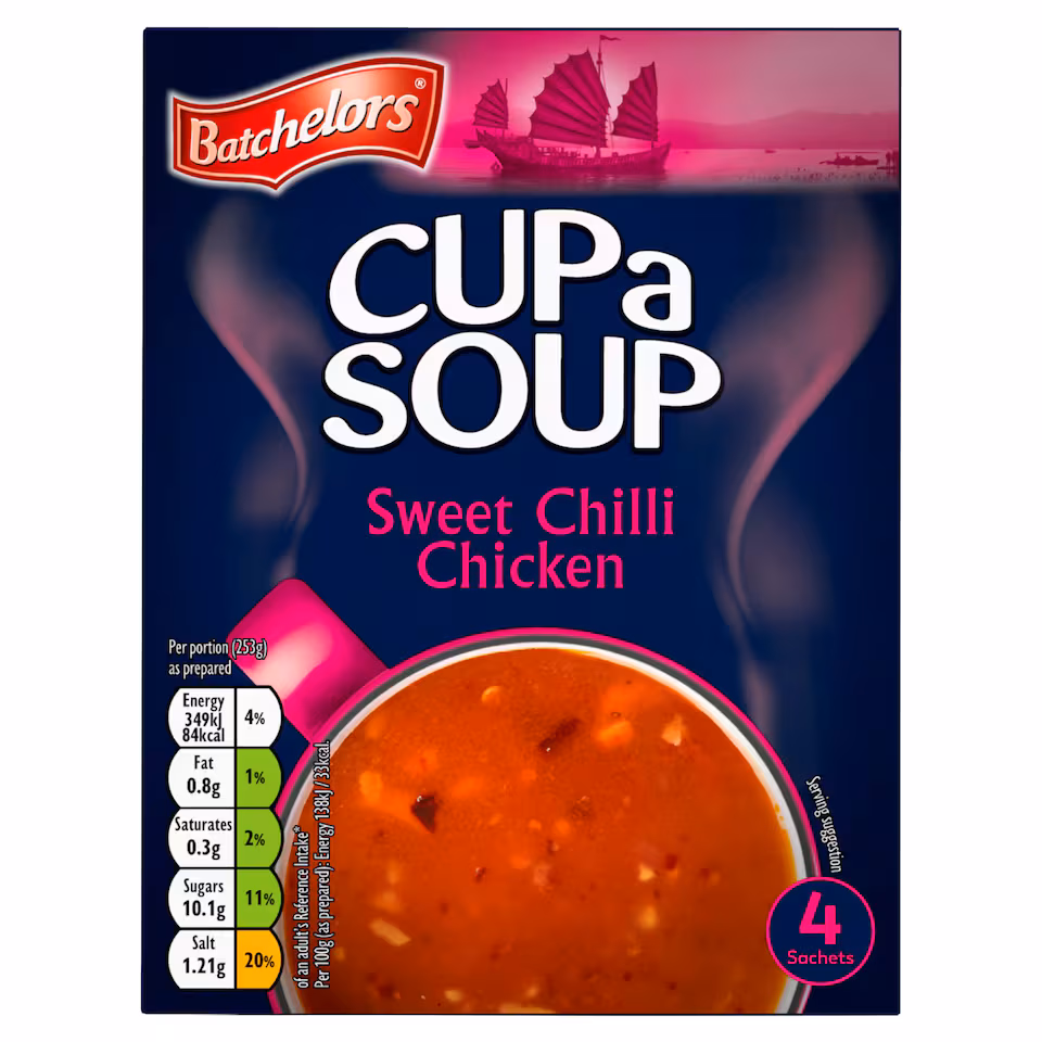 Batchelors Cup a Soup Sweet Chilli Chicken 4 pack 92g