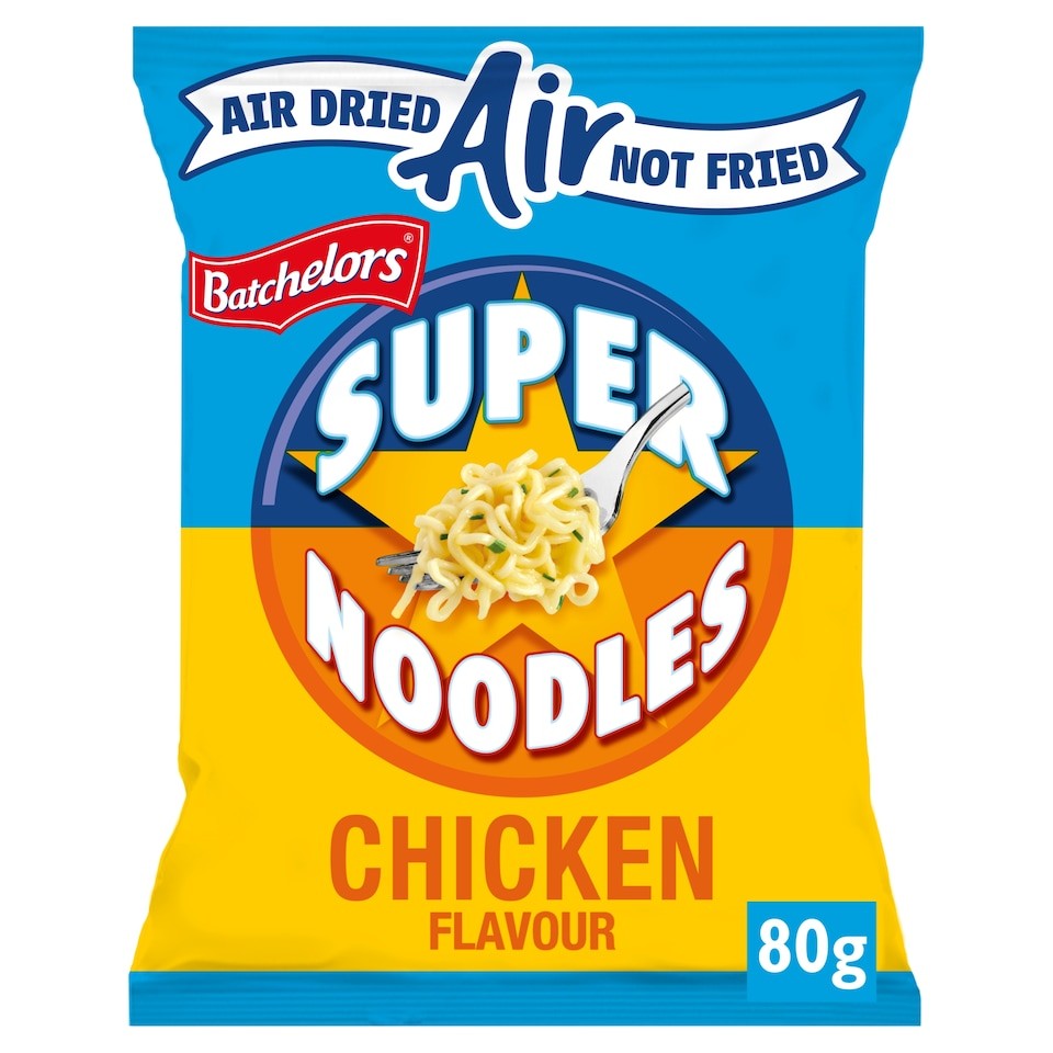 Batchelors Super Noodles Air Dried Low Fat Chicken Instant Noodles 80g