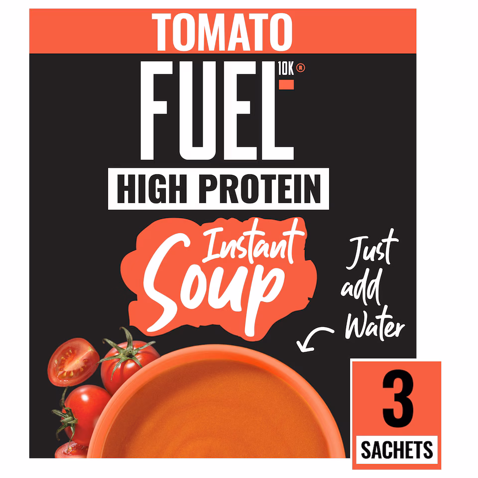 FUEL10K High Protein Tomato Instant Cup Soup 3 Packet 88g