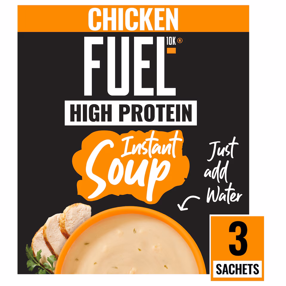 FUEL10K High Protein Chicken Instant Cup Soup 3 Packet 73g