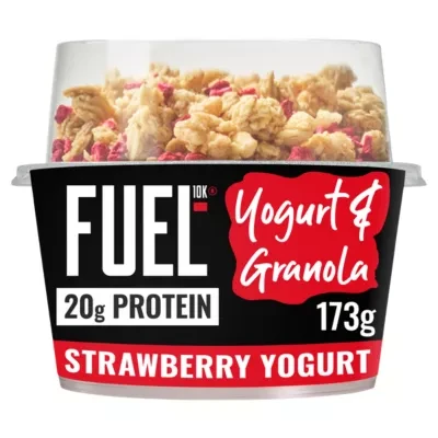 FUEL10K High Protein Strawberry Yogurt & Raspberry Granola Breakfast Pot 173g