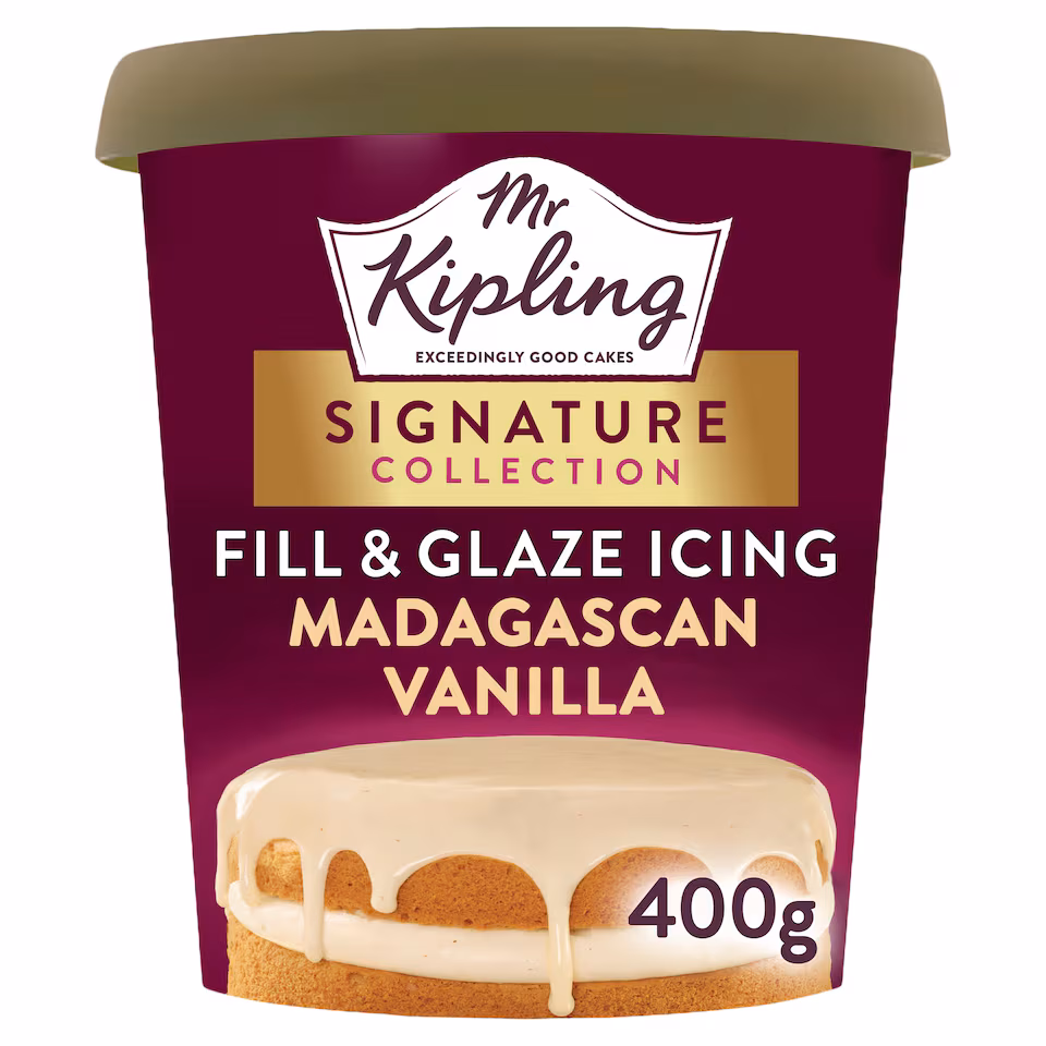 Mr Kipling Signature Madagascan Vanilla Fill & Glaze Icing 400g