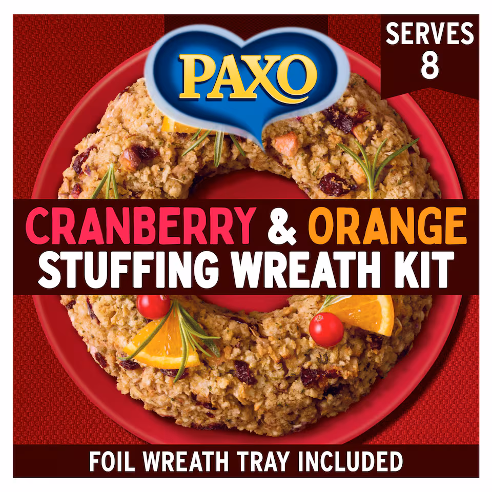 Paxo Cranberry & Orange Stuffing Wreath Kit 150G