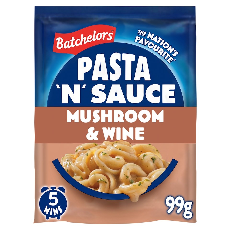 Batchelors Pasta 'n' Sauce Garlic, mushroom & white wine Packet Pasta 99g