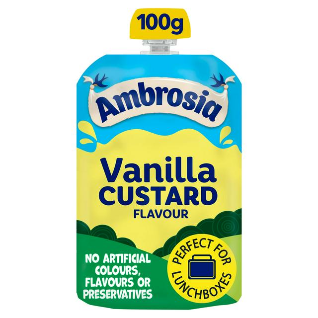 Ambrosia 100g Vanilla Custard Dessert Snack Pouch