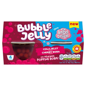 Angel Delight Bubble Jelly Cola Jelly with Cherry Boba Snack Pot Dessert 130g x4