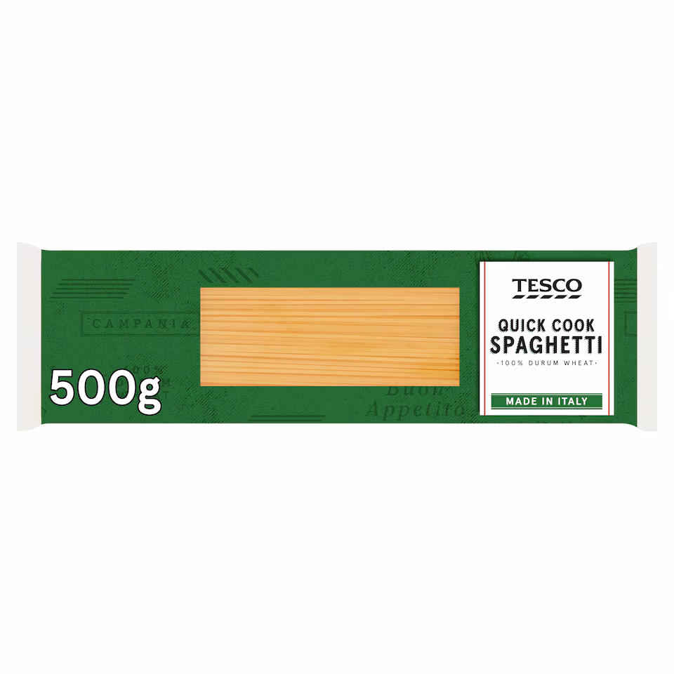 Tesco Quick Cook Spaghetti Pasta 500G