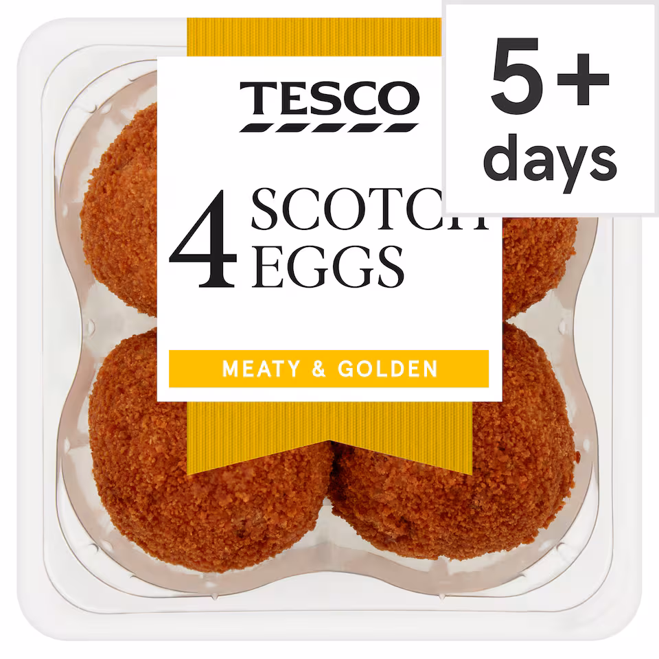 Tesco Scotch Eggs 4 Pack 454G