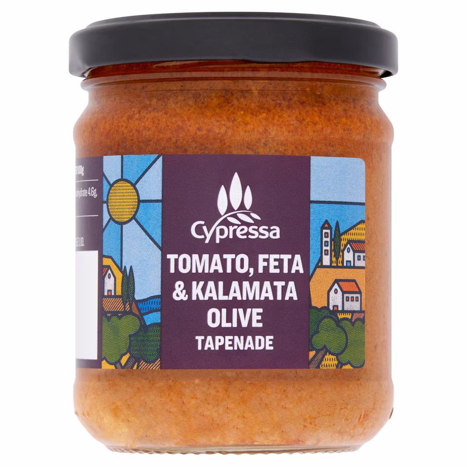 Cypressa Sundried Tomato, Feta & Kalamata Olive Tapenade 175g