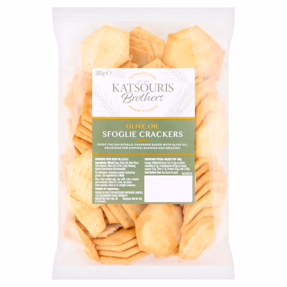 Katsouris Brothers Olive Oil Sfoglie Crackers 180g