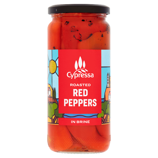 Cypressa Roasted Red Peppers in Brine 465g