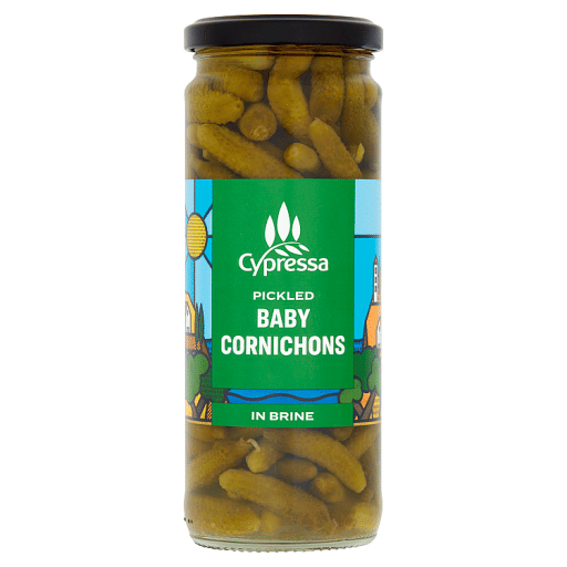 Cypressa Pickled Baby Cornichons in Brine 450g