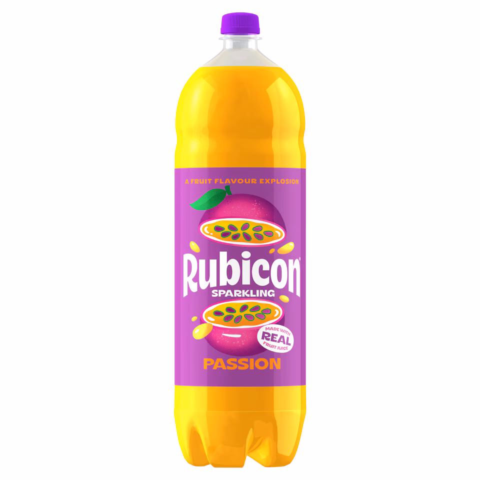 Rubicon Sparkling Passion Fruit Juice Drink 2 Litre