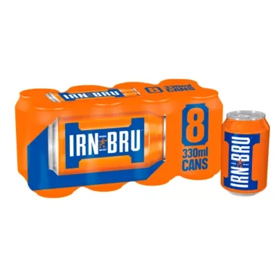 IRN-BRU Soft Drink Cans 8 x 330ml