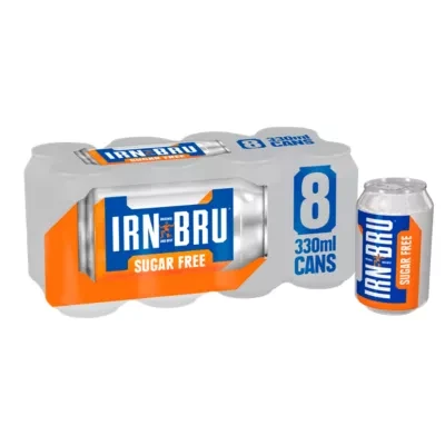 IRN-BRU Sugar Free Soft Drink Cans 8 x 330ml