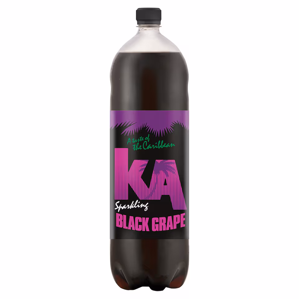 Ka Sparkling Black Grape 2 Litre Bottle