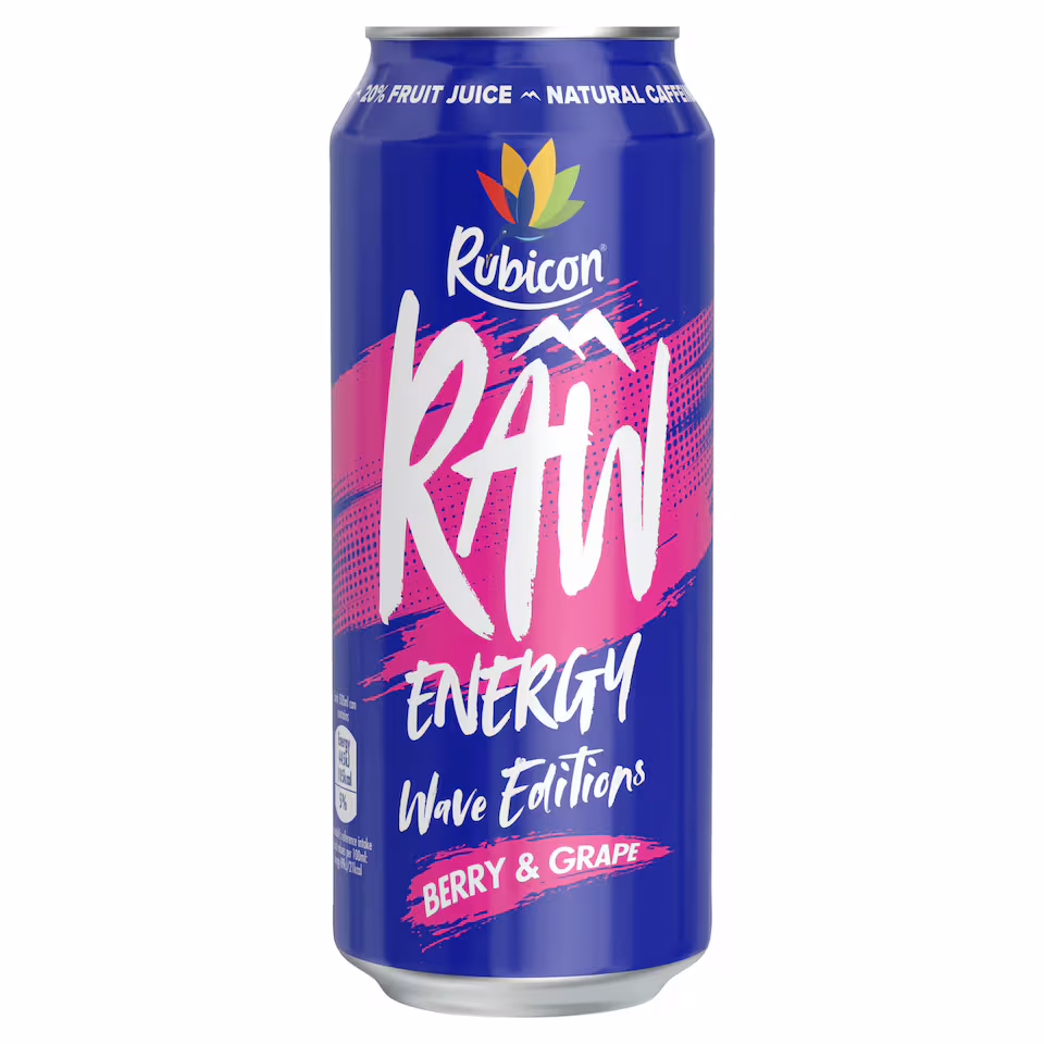 Rubicon RAW Energy Wave Berry & Grape 500ml