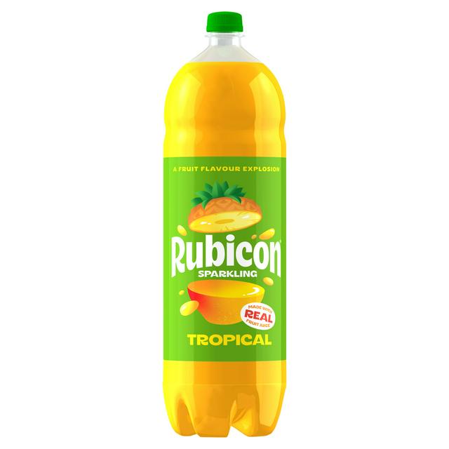 Rubicon 2L Sparkling Tropical Soft Drink Bottle
