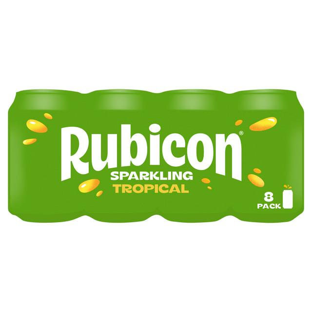 Rubicon 8 x 330ml Sparkling Tropical Cans