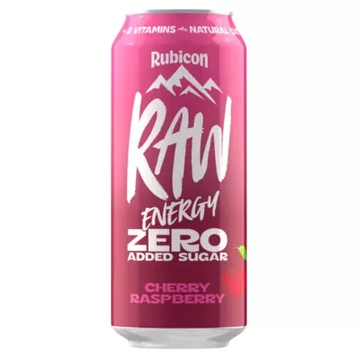 Rubicon Raw Energy Zero Added Sugar Cherry Raspberry 500ml