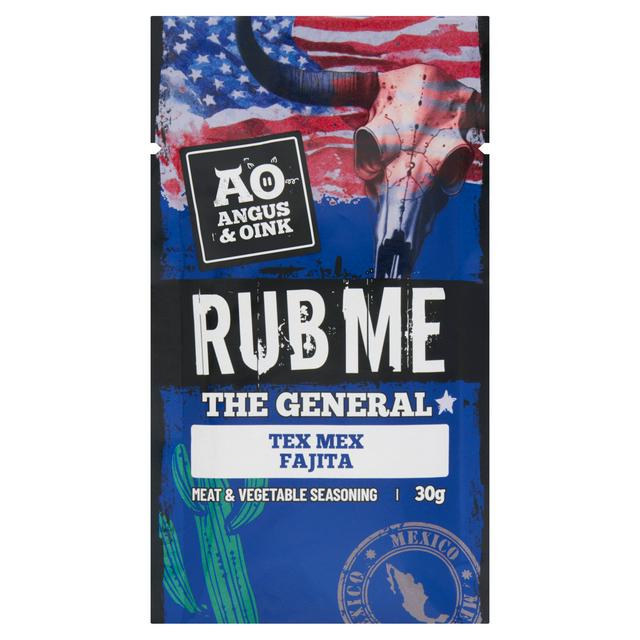 Angus & Oink Rub Me the General Tex Mex Fajita Meat & Vegetable Seasoning 30g