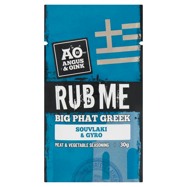 Angus & Oink Rub Me Big Phat Greek Souvlaki, Gyro Meat & Vegetable Seasoning 30g