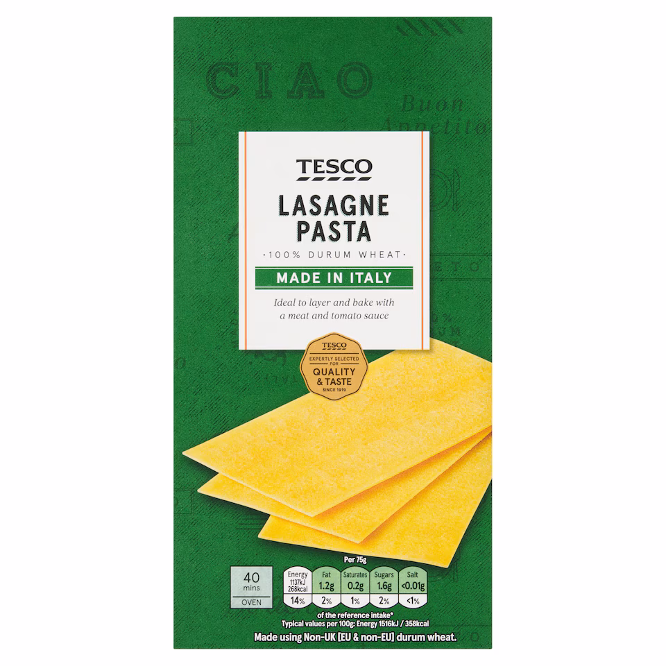 Tesco Lasagne Pasta 500G