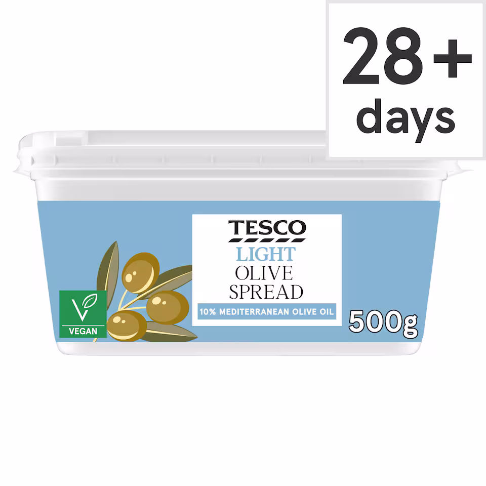 Tesco Light Olive Spread 500G