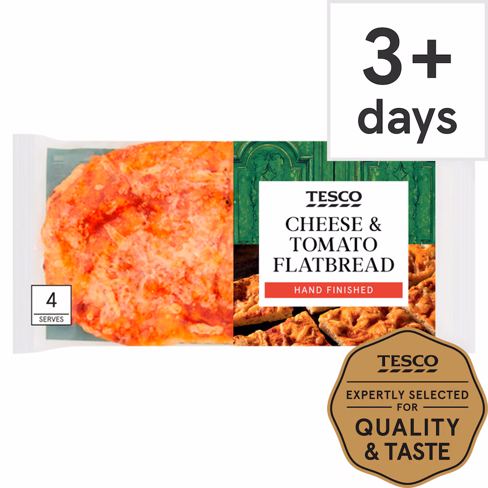 Tesco Cheese & Tomato Flatbread 225G