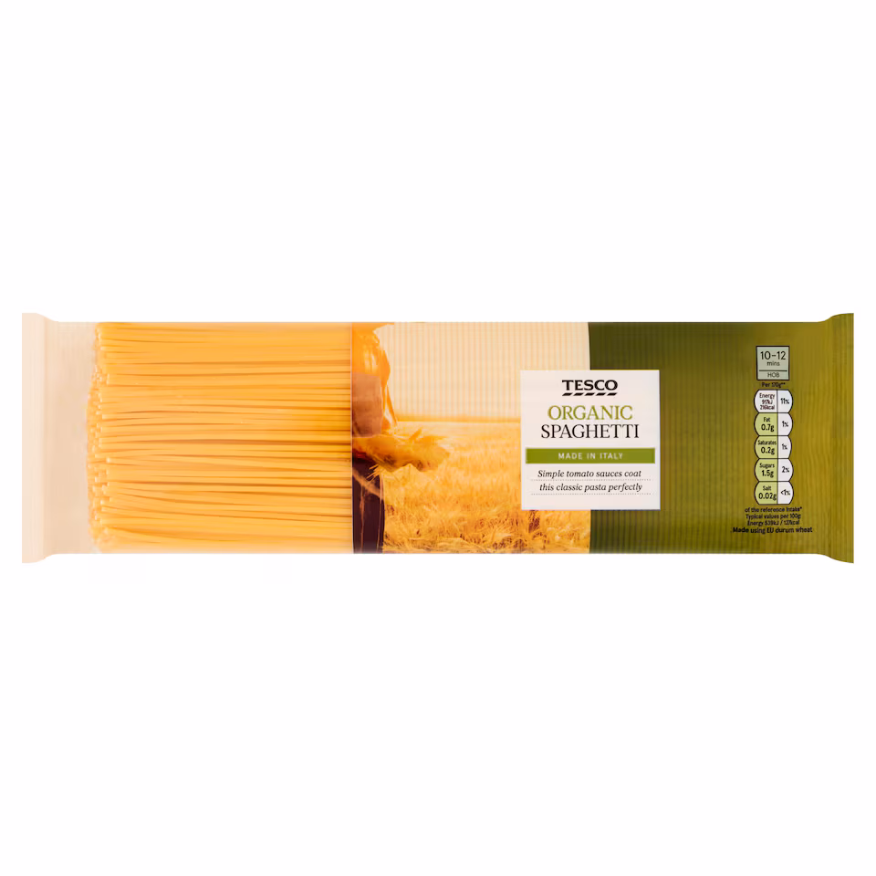 Tesco Organic Spaghetti Pasta 500G