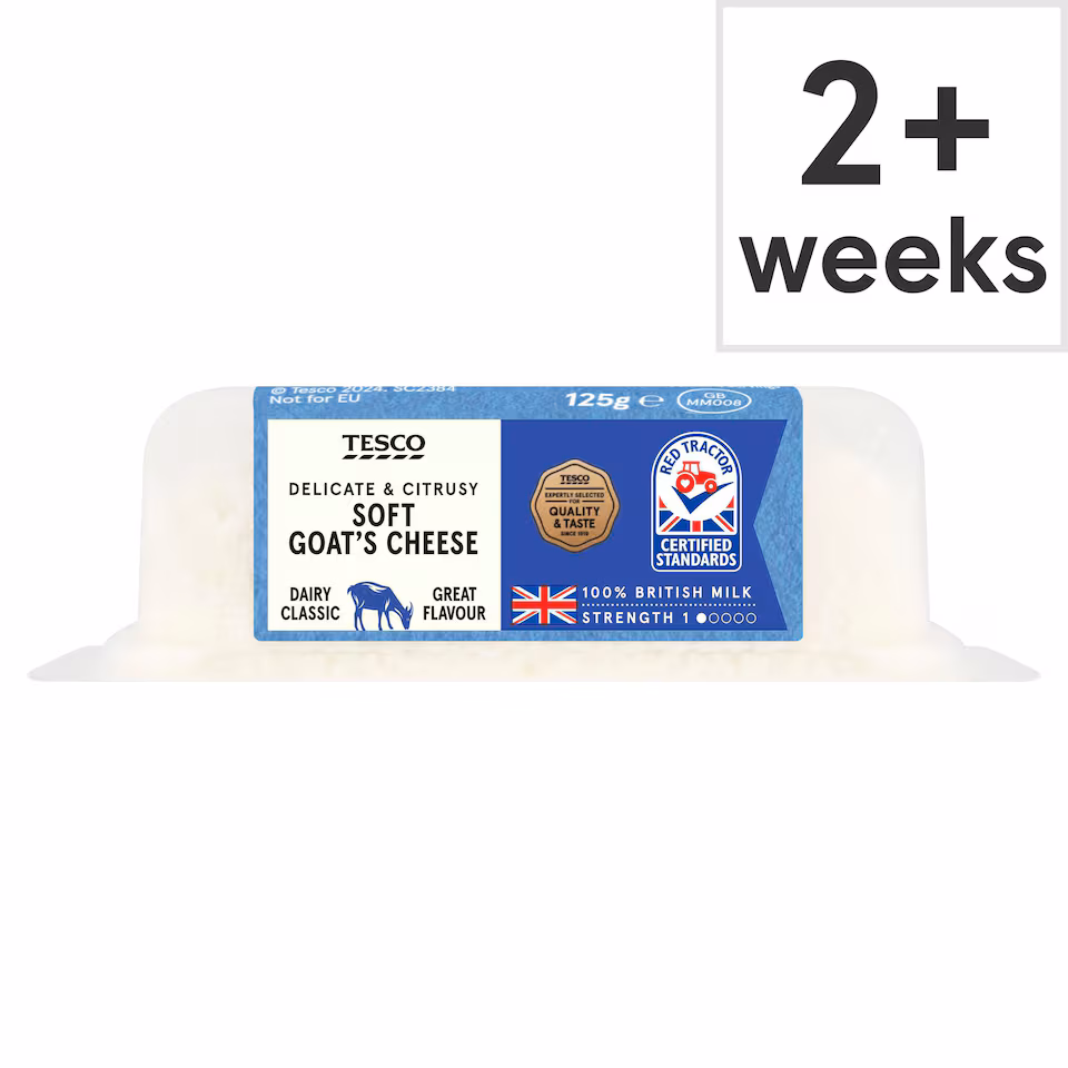 Tesco British Goats Cheese 125G