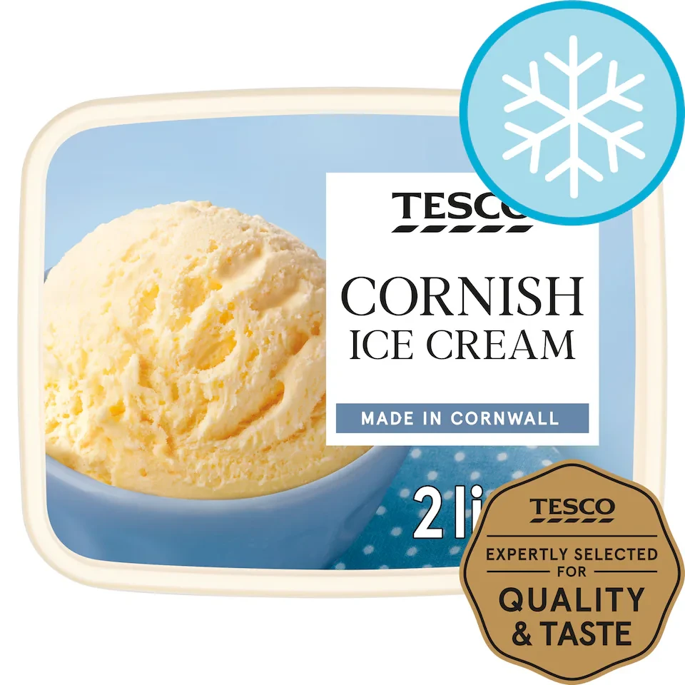 Tesco Cornish Ice Cream 2 Litres