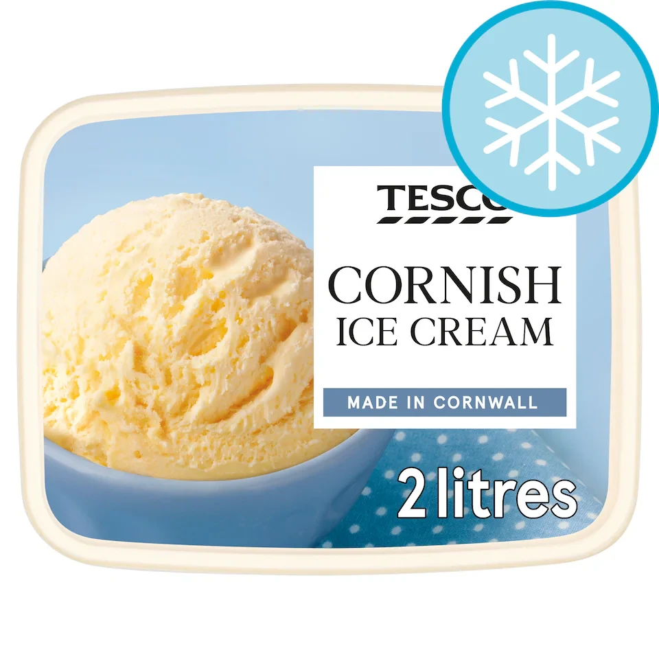 Tesco Cornish Ice Cream 2 Litres