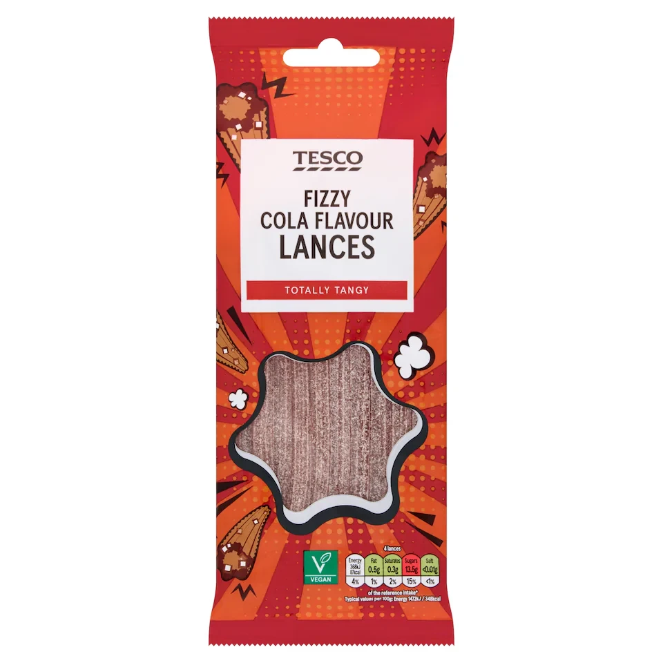 Tesco Fizzy Cola Lances 75G