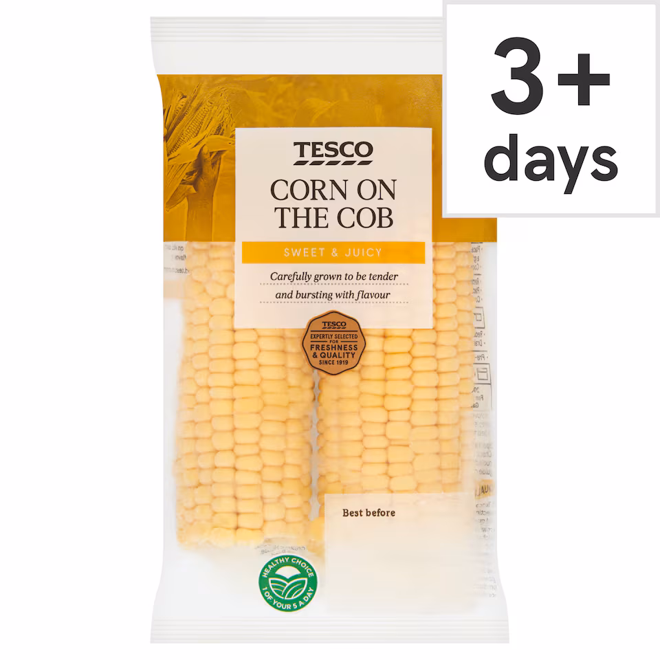 Tesco Corn On The Cob Twinpack