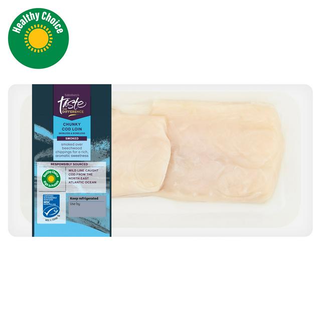 Sainsbury's MSC Smoked Cod Loins, Taste the Difference 230g