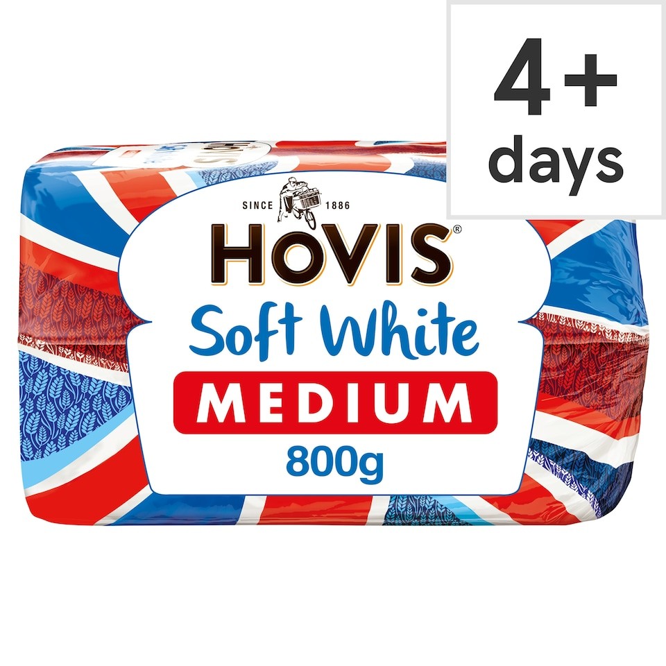 Hovis Soft White Medium Sliced Bread 800g