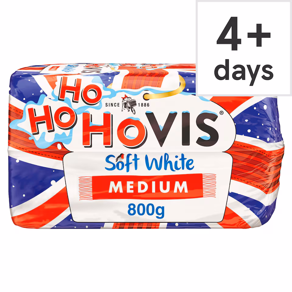 Hovis Soft White Medium Sliced Bread 800g