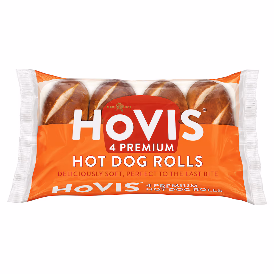 Hovis Premium Hot Dog Rolls 4 Pack