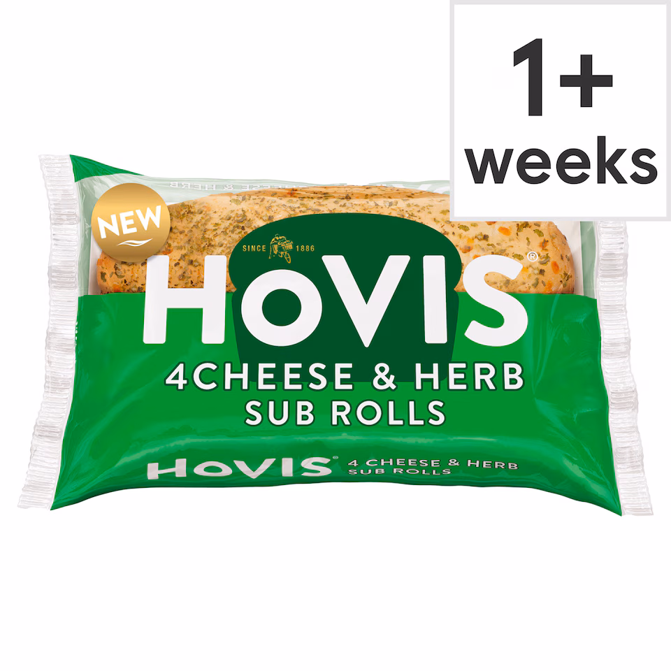 Hovis Cheese & Herb Sub Rolls 4 Pack