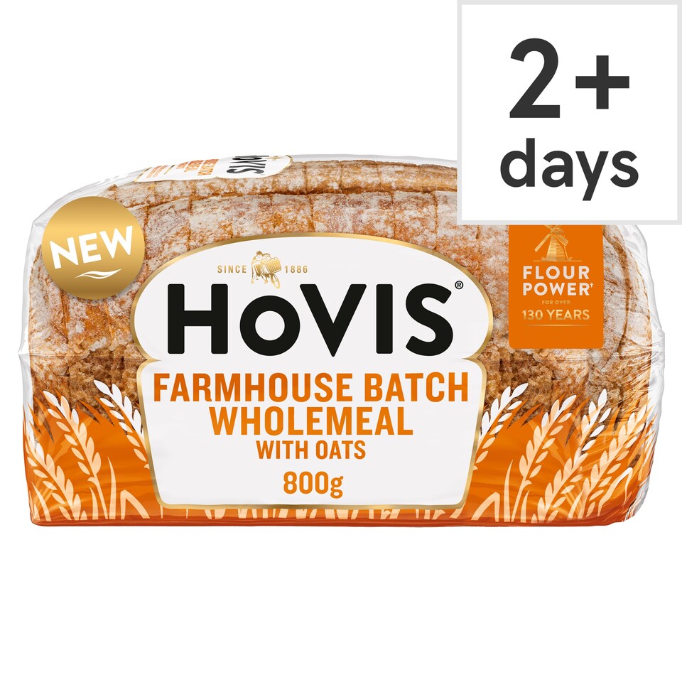 Hovis Farmhouse Batch Wholemeal Bread with Oats 800g