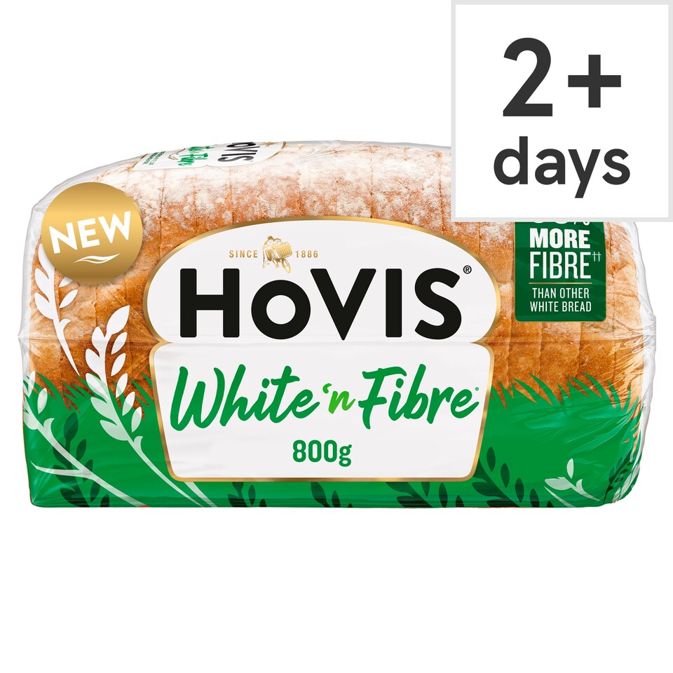 Hovis White 'n' Fibre Sliced Bread 800g