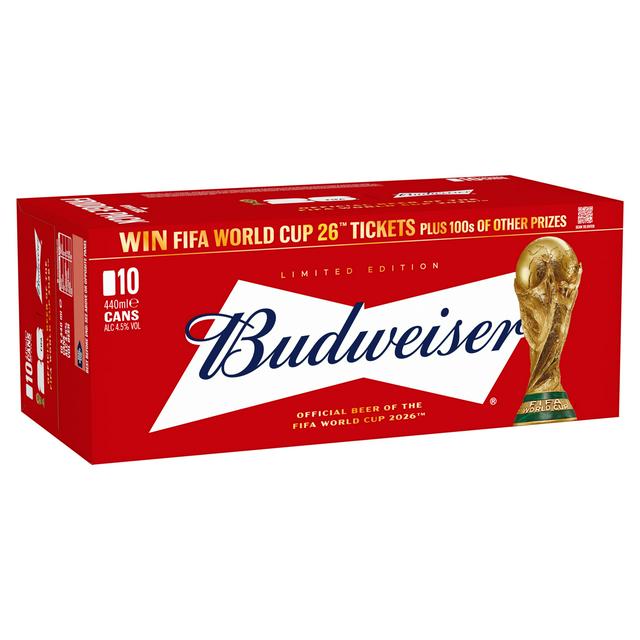 Budweiser Beer Cans 10 X 440ml