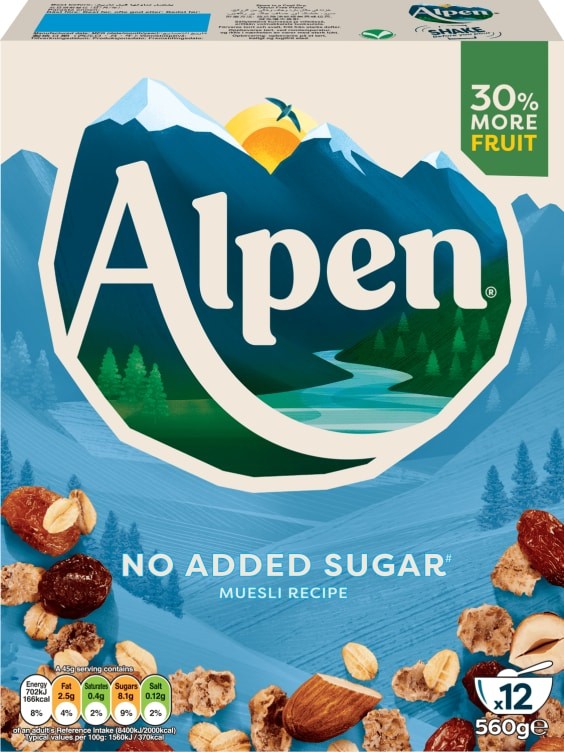Alpen Musli u/Sukker 560g