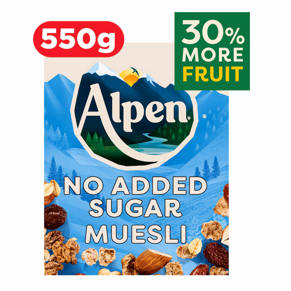 Alpen Muesli No Added Sugar 550g