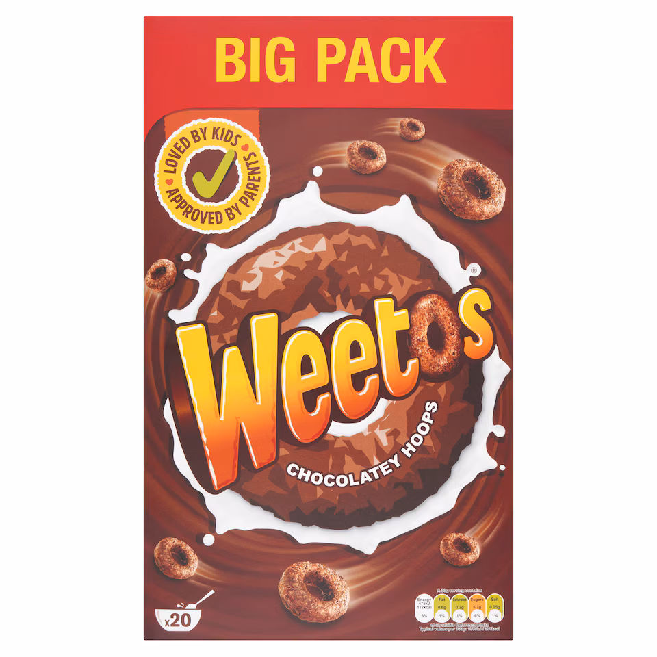 Weetos Chocolatey Hoops Cereal 600g