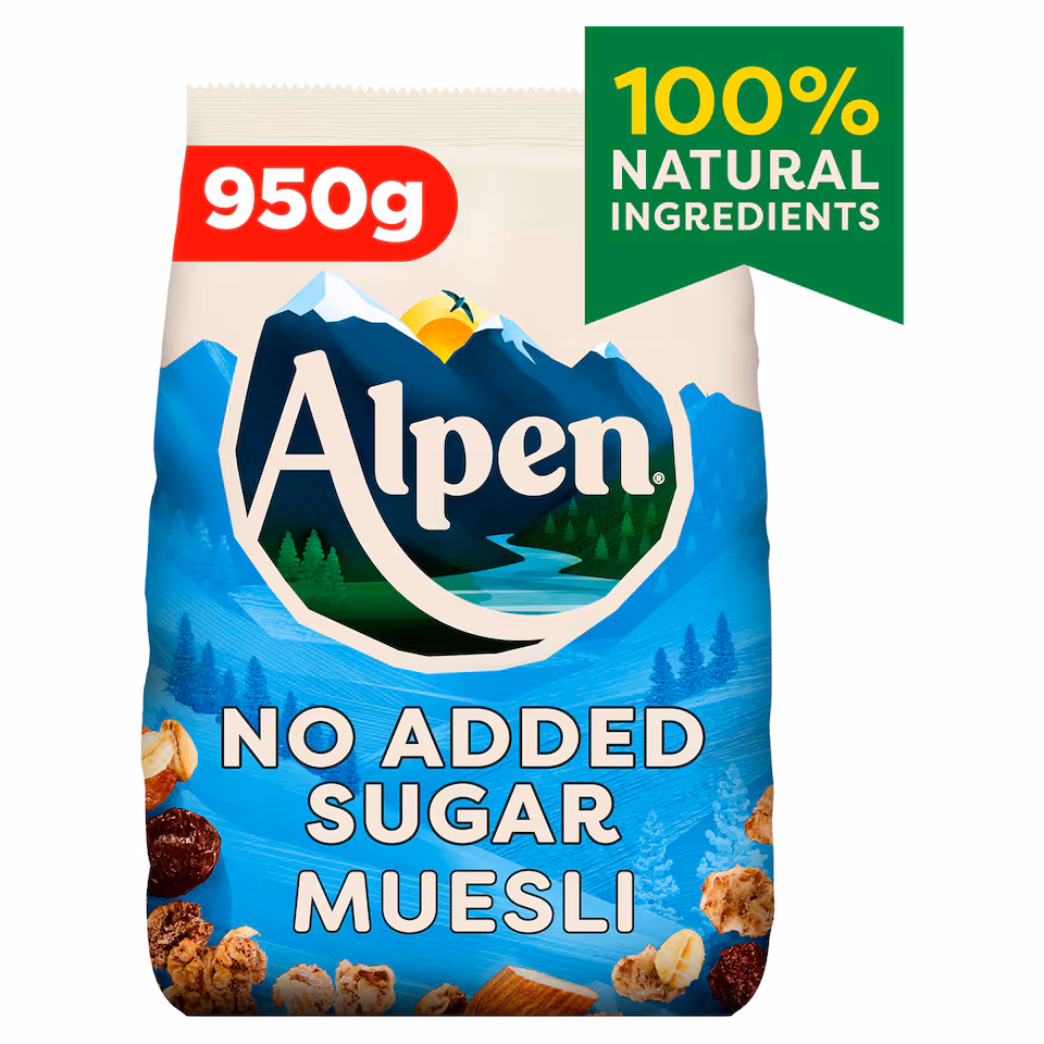 Alpen Muesli No Added Sugar 950g