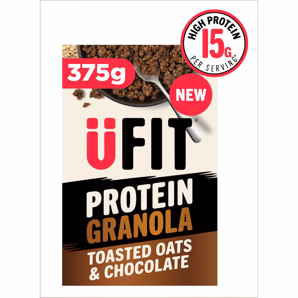 UFIT Protein Granola Toasted Oats & Chocolate Cereal 375g