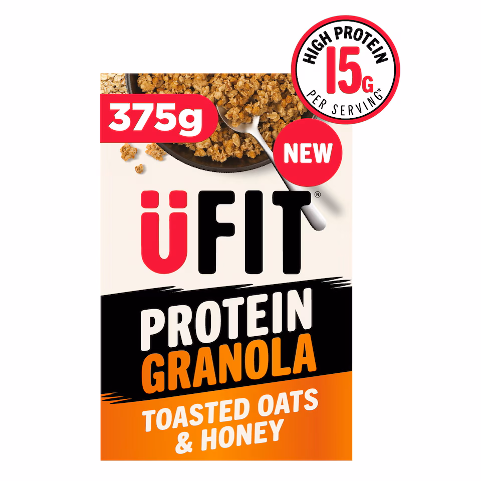 UFIT Protein Granola Toasted Oats & Honey Cereal 375g